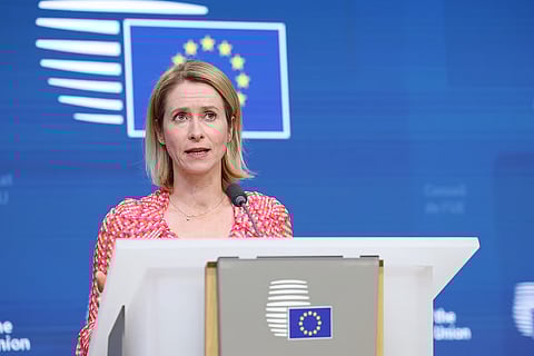 A líder da diplomacia europeia, Kaja Kallas