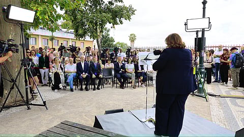 Líderes em peso na apresentação da candidatura de Alexandra Leitão
