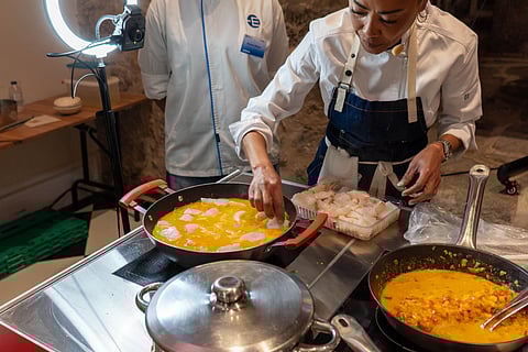 Showcooking é atração garantida.