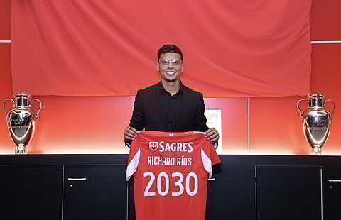 Richard Ríos tornou-se a contratação mais cara da história do Benfica