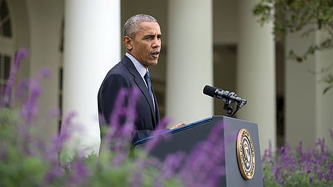 Barack Obama no período final da sua presidência.