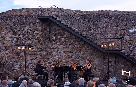 Não um, nem dois ou três, mas quatro grifos  a saudar génio de Tchaikovsky em Marvão