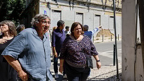 João Jaime Pires, candidato independente apoiado pelo PS a Arroios, fez a visita guiada à ex-líder parlamentar socialista,
