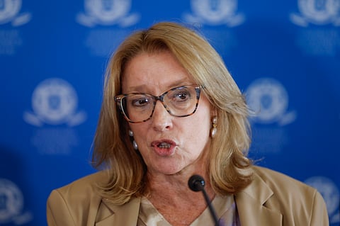 A ministra do Trabalho, Maria do Rosário Palma Ramalho.