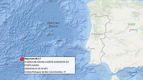 Sismo de 5,7 na escala de Richter sentido na região da Madeira