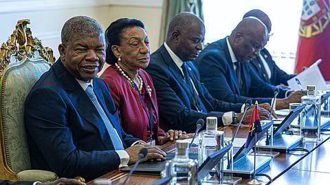 Presidente de Angola, João Lourenço, em Lisboa.