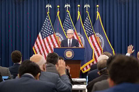 O presidente da Reserva Federal norte-americana, na última conferência de imprensa sobre taxas de juro, a 18 de junho de 2025