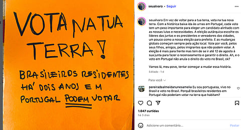Na visão de Álvaro, é "natural" que os imigrantes possam participar das decisões políticas.