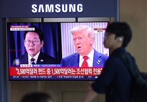 Canal de TV sul-coreano noticia acordo entre Seul e Washington.