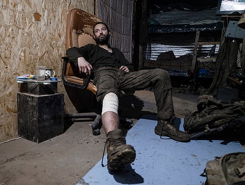 A resistência ucraniana na frente de batalha em Donetsk