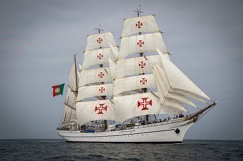 NRP Sagres atraca no porto de Esbjerg e irá representar Portugal no Tall Ships Race