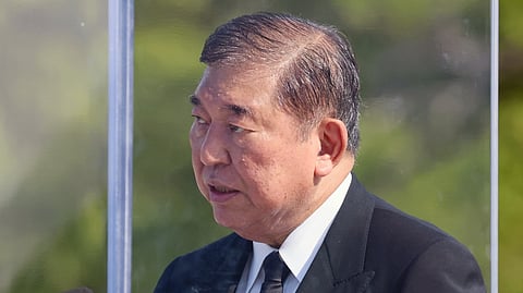 O primeiro-ministro do Japão, Shigeru Ishiba