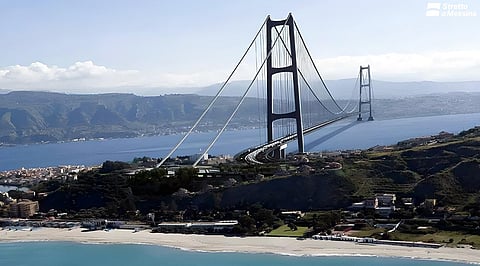 Projeto da ponte sobre o estreito de Messina