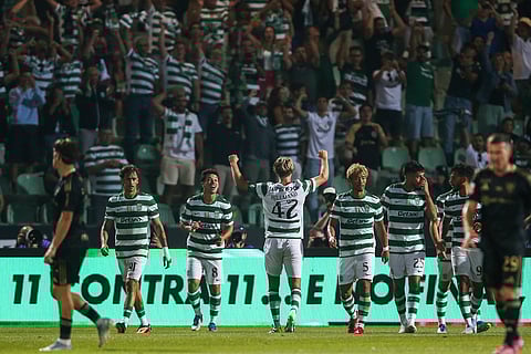 Hjulmand festeja o 0-2.