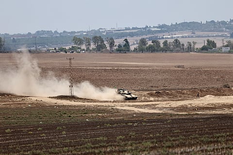Militares israelitas na Faixa de Gaza.