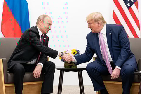 Putin e Trump encontraram-se em 2019 no Japão à margem do G20. 