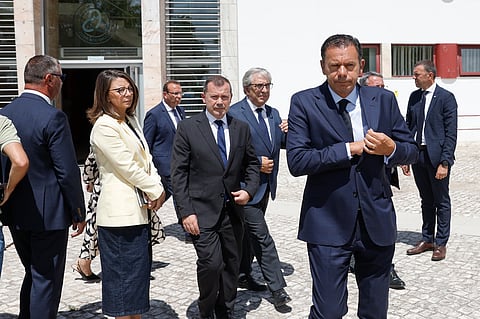 O primeiro-ministro, Luís Montenegro, esteve na sede da Proteção Civil, em Carnaxide