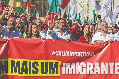 Chega juntou milhares de pessoas nas ruas de Lisboa, também contra a imigração, a 29 de setembro de 2024.