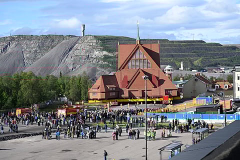 A igreja de Kiruna é muitas vezes votada como o edifício mais bonito da Suécia.