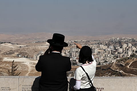 Vista para o colonato de Maale Adumim, ao lado do qual nascerá o E1.