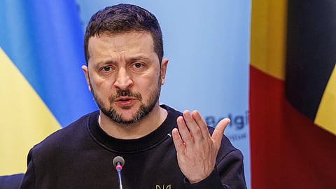 Presidente ucraniano, Volodymyr Zelensky.
