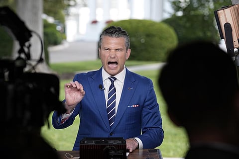 O secretário de Defesa dos EUA, Pete Hegseth.