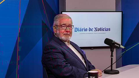 Isaltino Morais no estúdio do DN.