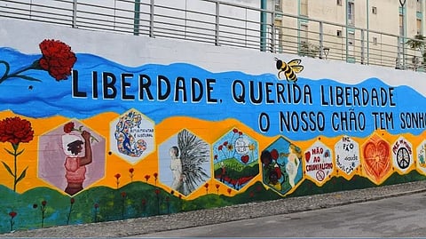Mural em Setúbal.