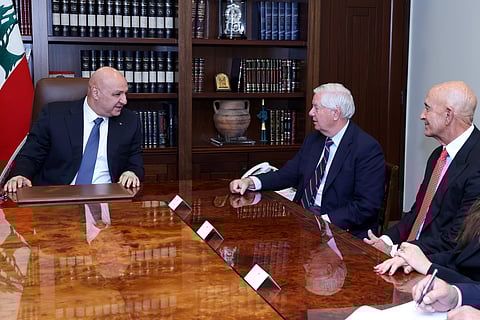 O presidente do Líbano recebeu representantes dos EUA.