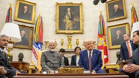 Em fevereiro, Modi foi à Casa Branca para tentar que o seu país ficasse isento da guerra comercial que se avizinhava.