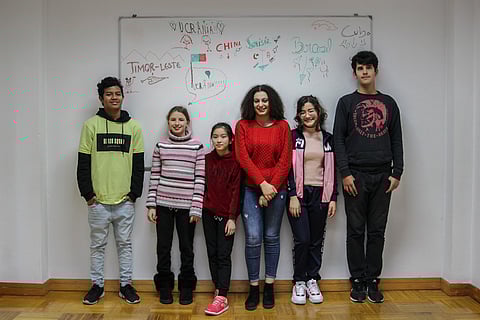 São estudantes de várias partes do mundo. Foto de arquivo, do ano de 2020, em Guimarães 