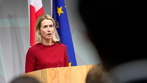 A alta-representante da União Europeia para a diplomacia, Kaja Kallas