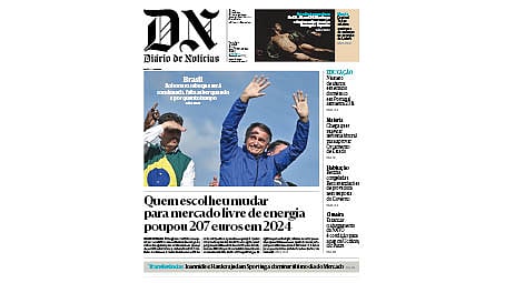 A primeira página do DN desta terça-feira