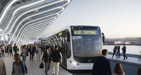 Imagem do projeto para o terminal de Algés.
