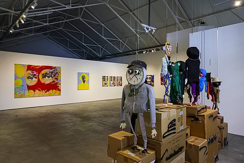 Marionetas inspiradas nas pessoas da rua. 