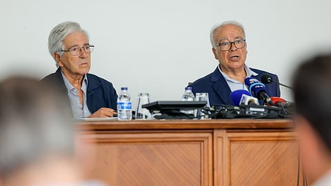 Torres Couto e Carvalho da Silva reuniram-se na Casa da Imprensa esta sexta-feira.