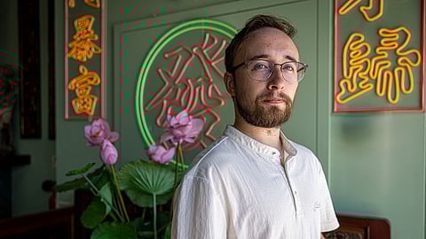 João Ferreira, no restaurante Dinastia Tang, em Lisboa