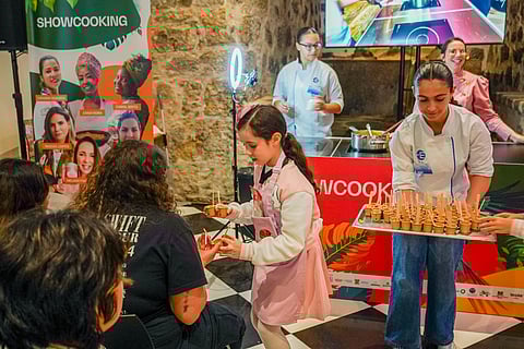 Showcooking, com degustação, é um dos maiores sucessos da feira.