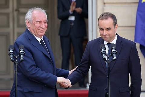 François Bayrou e Sébastien Lecornu. 