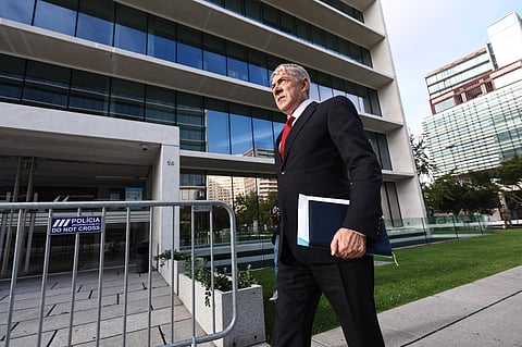 José Sócrates chega ao Campus da Justiça para a décima sessão do julgamento da Operação Marquês, esta terça-feira, 10 de setembro