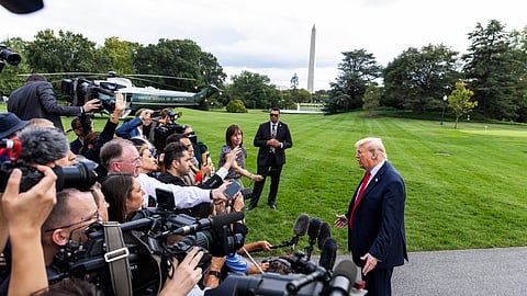 Trump não perde uma ocasião para criticar os meios de comunicação tradicionais.