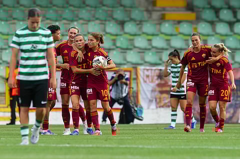 Sporting perde com a AS Roma e falha entrada na Champions feminina
