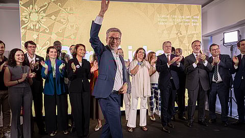 Carlos Moedas e os apoiantes da coligação na apresentação do programa.