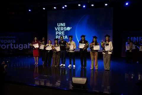 Primeira turma de marketing, com maioria de estudantes brasileiras e brasileiros.