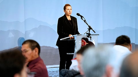 Intervenção de Mette Fredriksen em Nuuk.