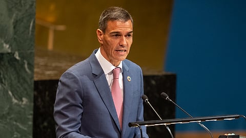 Sánchez interveio na Assembleia Geral da ONU, em Nova Iorque, tendo aí reagido à situação da sua família.