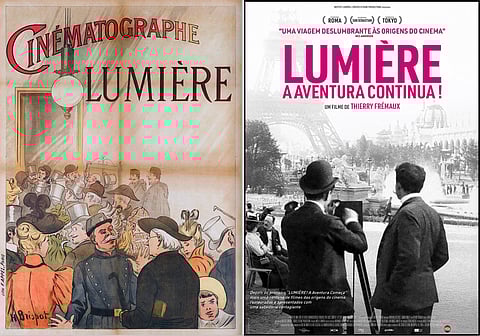 Dois cartazes separados (e unidos) por 130 anos de história.