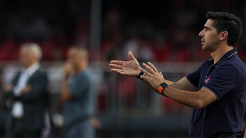 Abel Ferreira orienta equipa do Palmeiras na vitória frente ao São Paulo, no último domingo, 5 de outubro. 