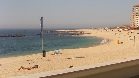 Praia da Lagoa, na Póvoa de Varzim