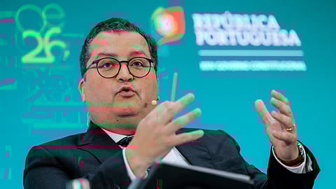 Joaquim Miranda Sarmento na apresentação do OE2026